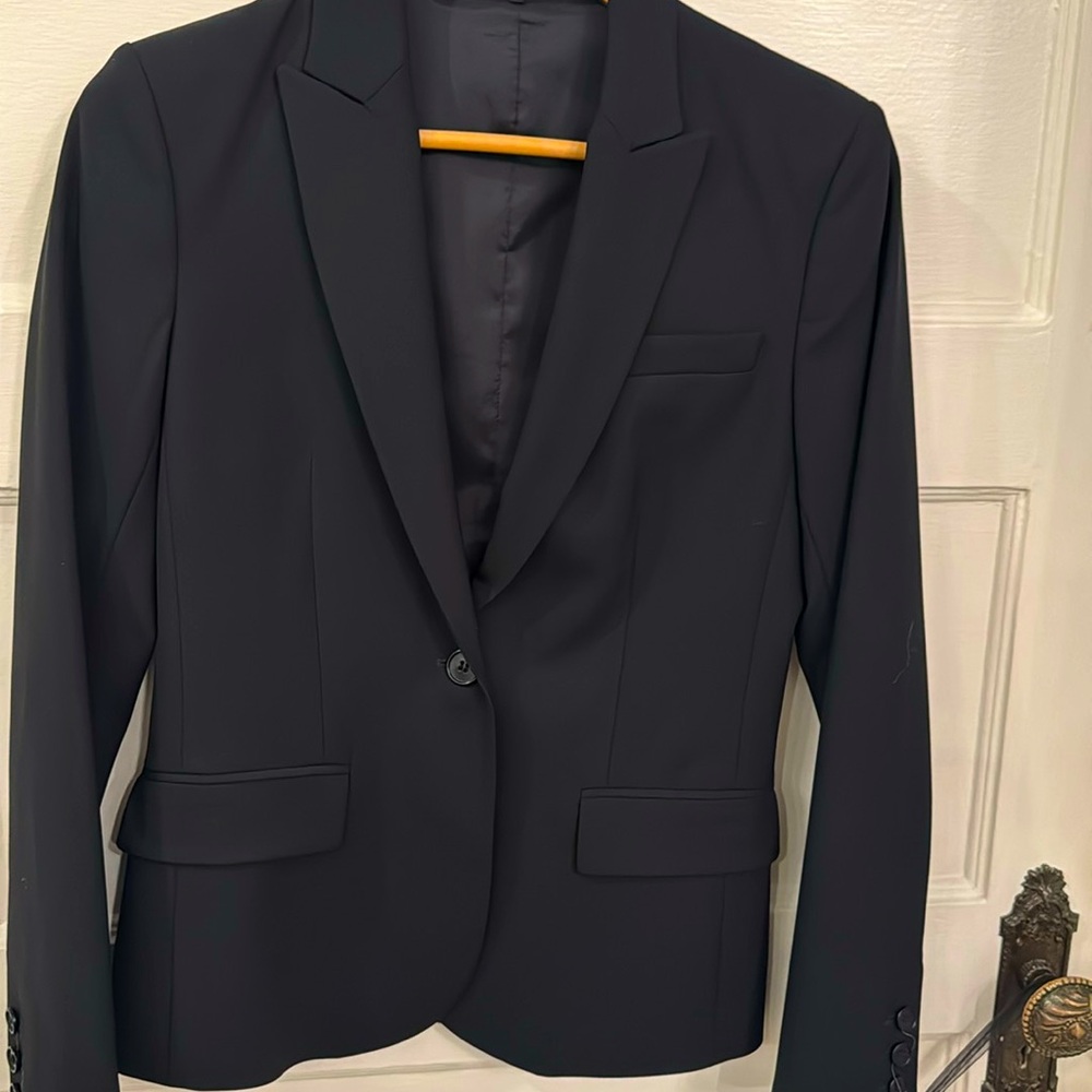 Theory black size 4 traditional slim fit blazer